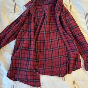 Brandy Melville Red Plaid Jacket